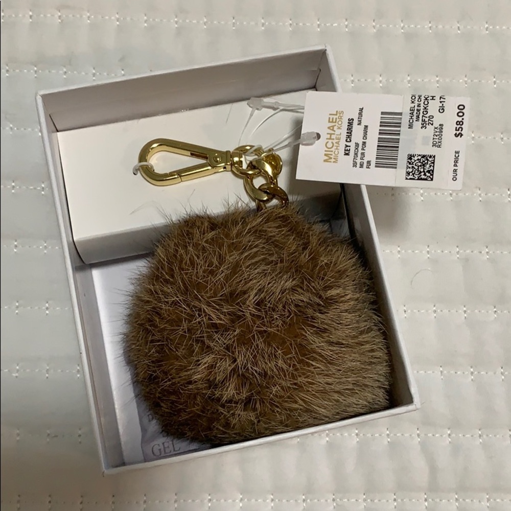 Micheal Kors Bag Charm/Pom Pom